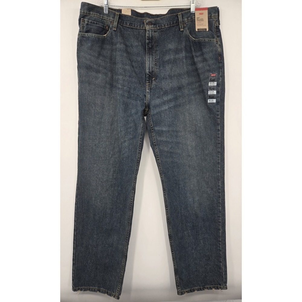 Levi's 559 Relaxed Straight Fit Denim Big & Tall Jeans Men's 46x36 Blue Jeans